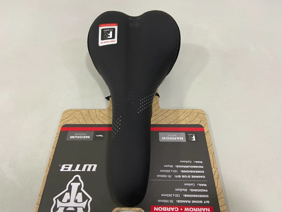 WTB Volt Narrow 135x265mm Carbon Rail MTB Bicycle Saddle Black W065 0581