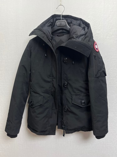 Authentic Canada Goose Damen Montebello Parka Mantel Jacke Größe XS schwarz ohne Fell - Bild 12 von 21