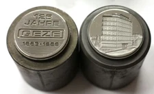 Historical Minting Stamp Building GEZE Medal Coin Unique No. 5779-50