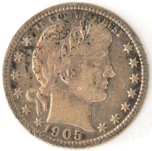 1905-P Barber Quarter — photo from another recent sale