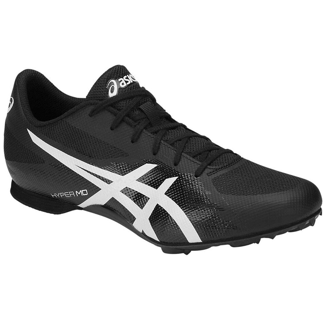 アシックス NEW! Asics Hyper MD 7 Track Shoes Men's Sz 12 Black/White