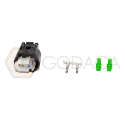 1x Connector 2-way 2 pin for BMW Mini cooper 1718555-1 A w/out wire