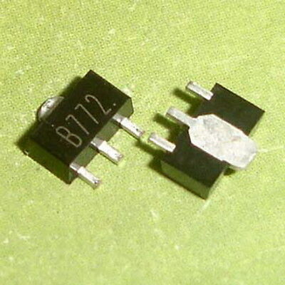 100PCS 2SB772 B772 PNP SOT-89 SMD Transistor
