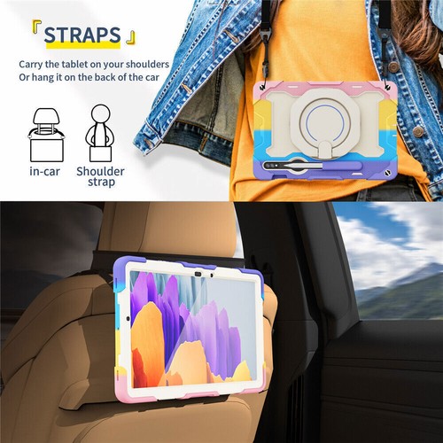 For Samsung Galaxy Tab S9 Plus Ultra Tablet Kids Shockproof Handle Silicon Cover - Picture 27 of 74