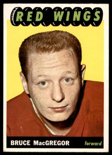 1965-66 TOPPS BRUCE MACGREGOR DETROIT RED WINGS #110 EXMT+