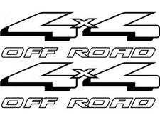 4x4 OFF ROAD BEDSIDE DECALS - FORD STYLE - YOUR CHOICE OF COLOR