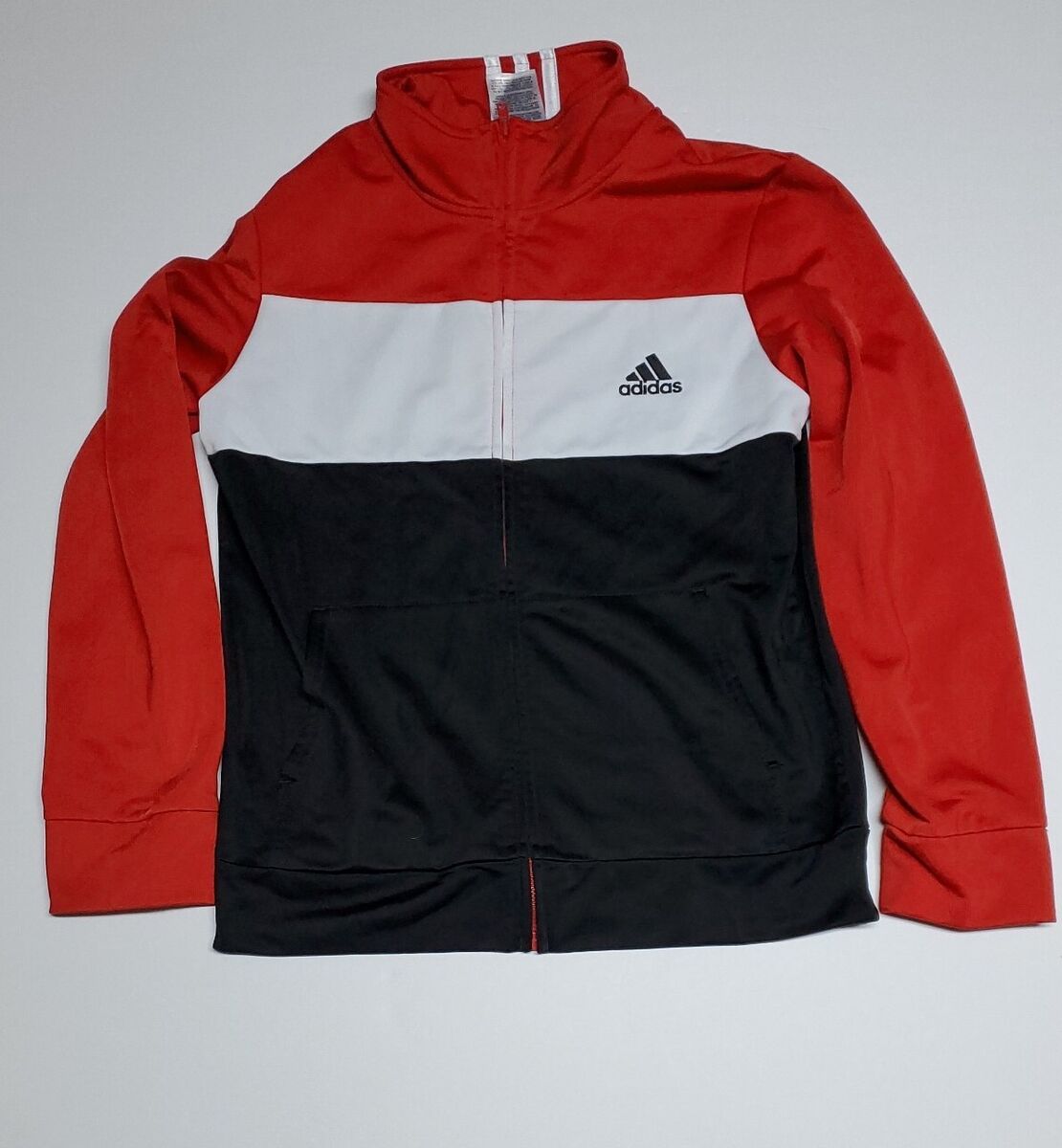 Adidas FULL ZIP Track Jacket SIZE MEDIUM 10/12 AG0344 HCM061 Adidas FULL ZIP Track Jacket SIZE MEDIUM 10/12 AG0344 HCM061