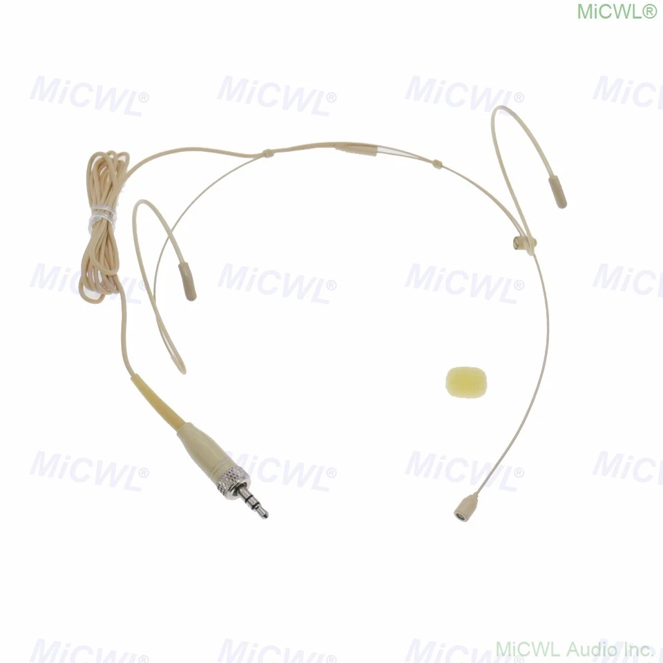 Headset HeadMic Microphone for Sennheiser G2 G3 G4 Radio BodyPack System Beige - Image 4 of 4