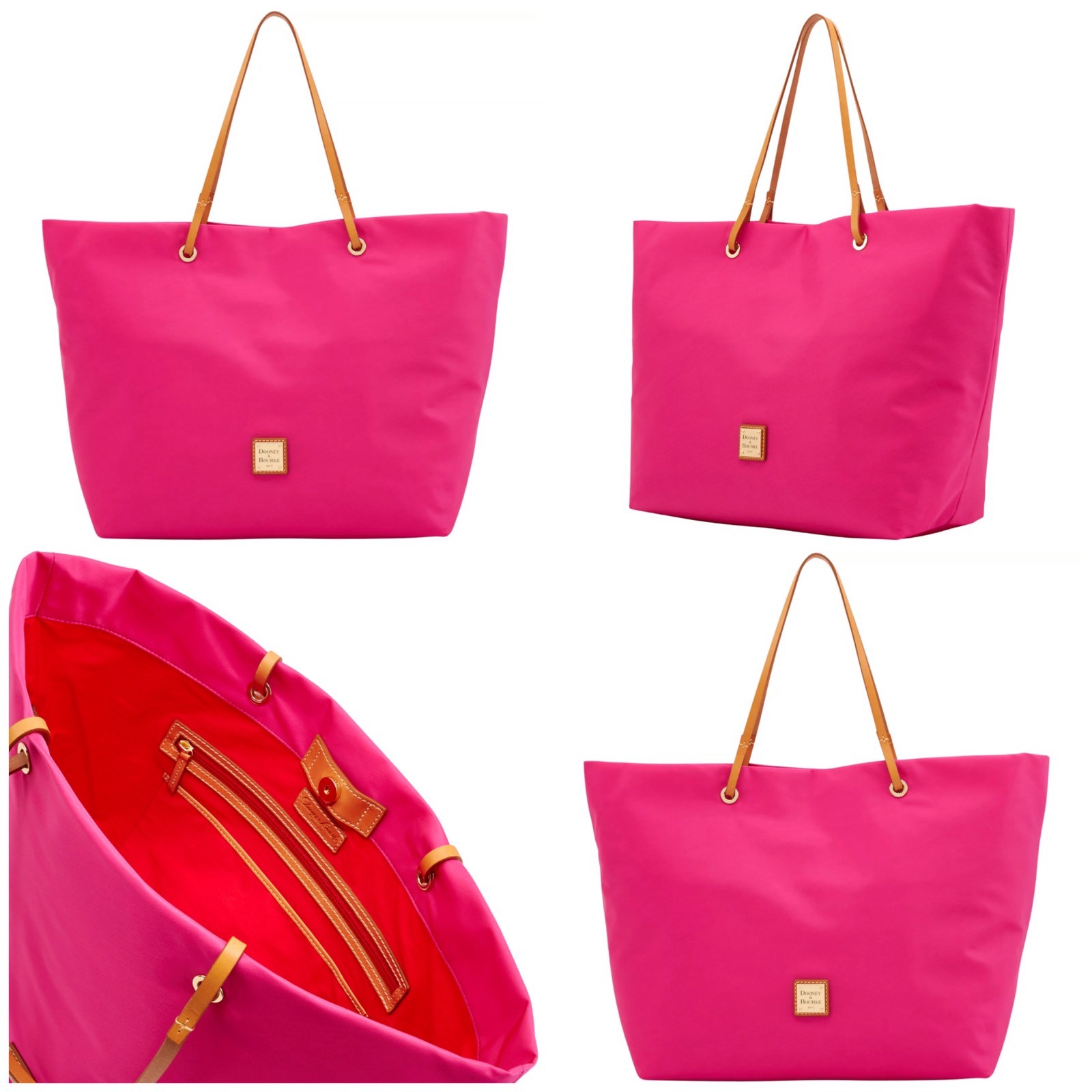 fuchsia tote bag
