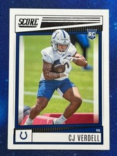 2022 Score Rookie (RC) #392 CJ Verdell Indianapolis Colts