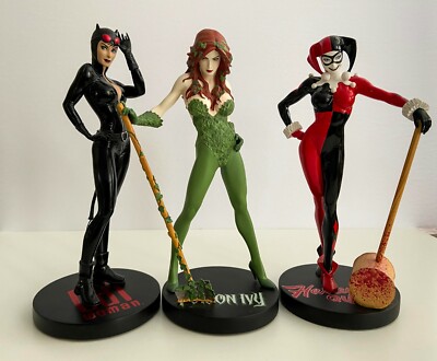 DC COVER GIRLS HUGHES CATWOMAN HARLEY QUINN POISON IVY GOTHAM