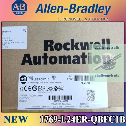 New 1769-L24ER-QBFC1B CompactLogix 750KB Controller Fast Shipping 1PC SerB