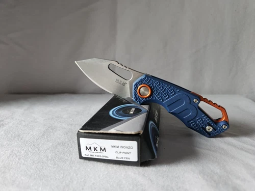 MKM Voxnaes Isonzo Clip Point N690 Blue FRN