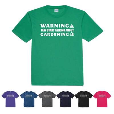 T-Shirt Warning My Start Talking About Gartenarbeit Gärtner Kindergärten Pflanzen Bäume