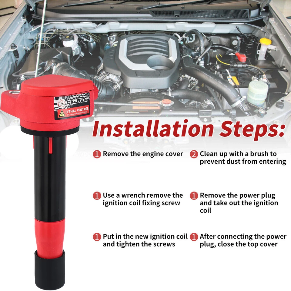 Set of 6 Ignition Coil for 2009-2015 Acura Honda Ridgeline Odyssey V6 3.5L UF603 - Image 2 of 4