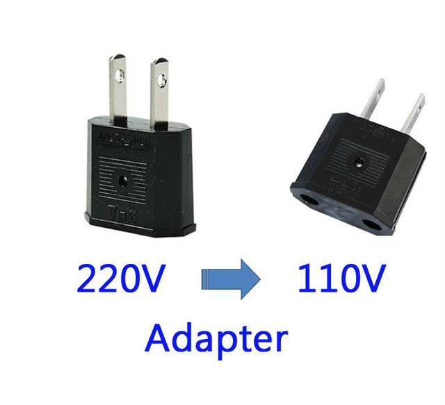 110V Plug Adapter Travel Converter US Canada to EU Europe AC Adapter