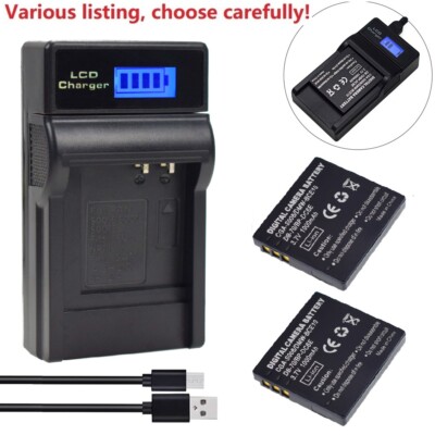 Vhbw Chargeur Compatible Avec Appareil Photo Panasonic DMW-BCE10E, CGA-S008 Caméscope / Batterie - Station De Charge, Adaptateur Voiture, Indicateur De Charge, 4,2 V