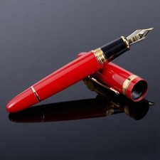 Füller Füllfederhalter Tintenschreiber Schreibfeder klassisch elegant schwer rot