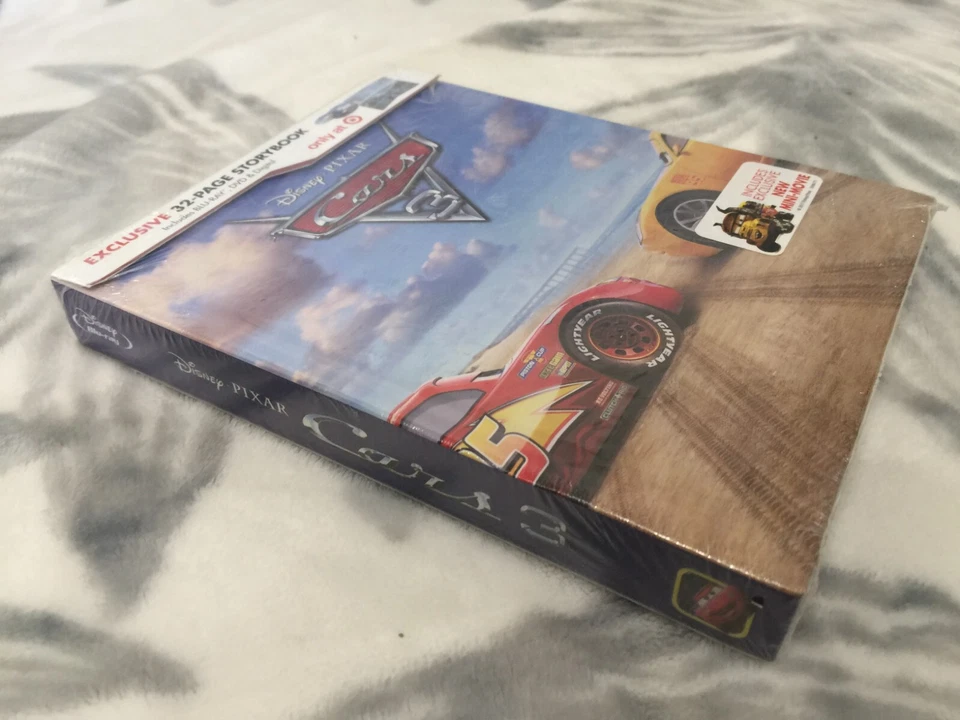 Cars 3 (Blu-Ray + DVD + Digital & 32 Page Storybook) TARGET EXCLUSIVE- BRAND NEW - Image 2 of 4