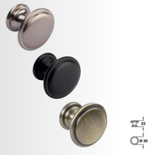 Hafele Knightsbridge Knob, Zinc Alloy, &Oslash; 30 mm