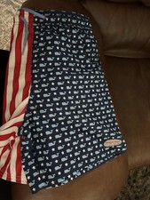 Boys Vineyard Vines Red White and Blue Swim Shorts Large