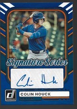 Panini 2026 Donruss COLIN HOUCK Signature Series Blue #/75 Auto
