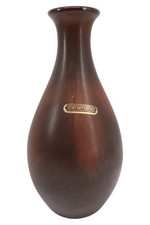 Ceramano Vase Braun Vintage Flaschenform Keramik Deko West Germany