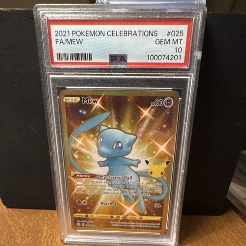 Pokémon Mew Secret Rare Celebrations 025/025 Full Art Holo PSA 10 2021