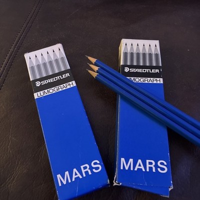 1-Pack Of Staedtler Mars Lumograph 100H Pencils NEW Made In Germany Drawing Art
