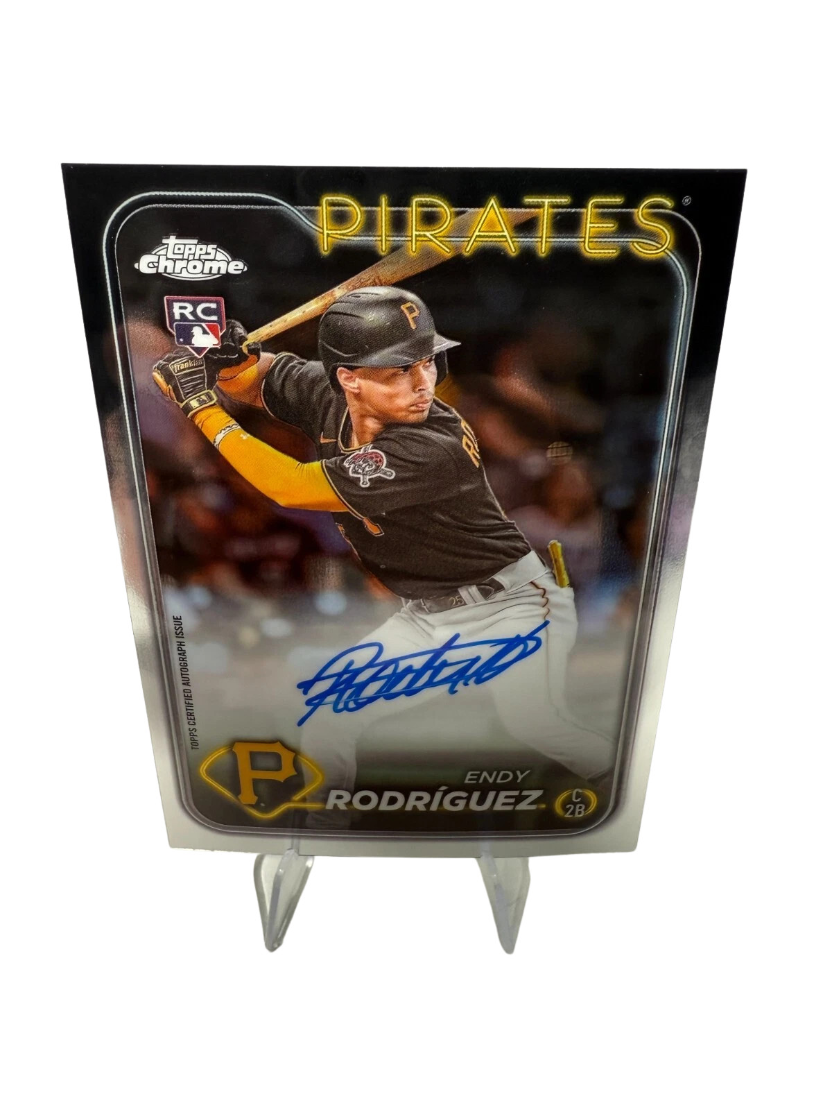 Endy Rodriguez 2024 Topps Chrome Auto RC #RA-ER Pirates