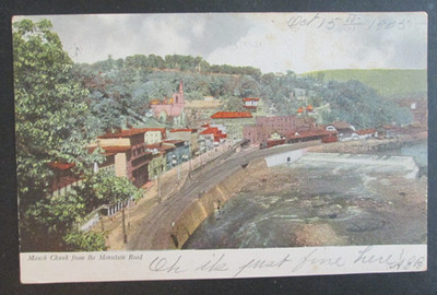 View From Mountain Road Mauch Chunk PA Posted UDB Postcard