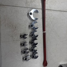 Juego de 10 llaves de vaso Husky Tools Crowfoot 3/8" unidad 3/8” a 1-1/4”