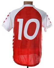 DENMARK STYLE 1984/1985 HOME FOOTBALL SHIRT HUMMEL #10 SIZE S ADULT REISSUE