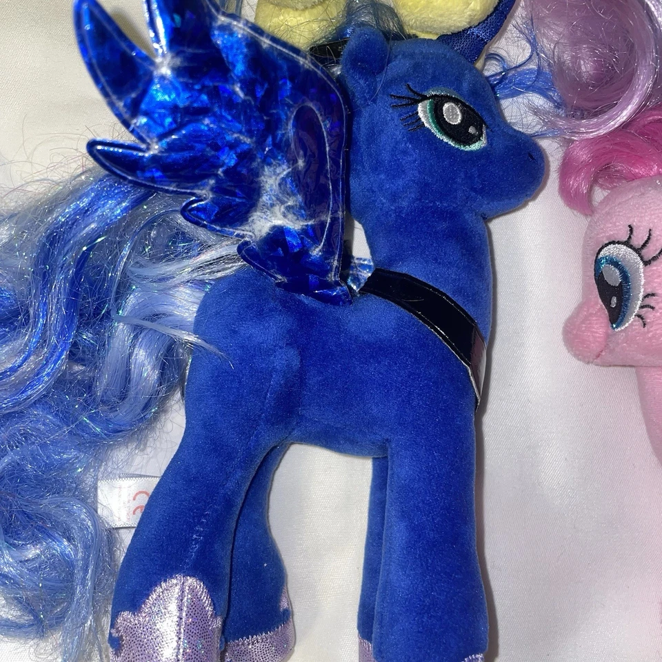 LOTE DE 4 Pinkie Pie Princess Luna Rainbow Dash Shutterfly 7" TY MY LITTLE PONY Foto 2 de 4
