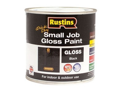 Rustins - Schnelltrocknende Lackfarbe Schwarz 250ml
