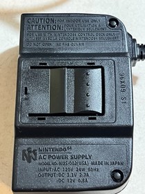 Vtg Nintendo 64 N64 NUS-001 (USA) Console CONTROL DECK w/charger NUS-002 (USA)