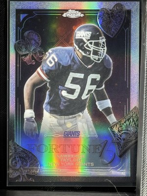 2025 Topps Chrome Football Fortune 15 Lawrence Taylor Refractor | eBay
