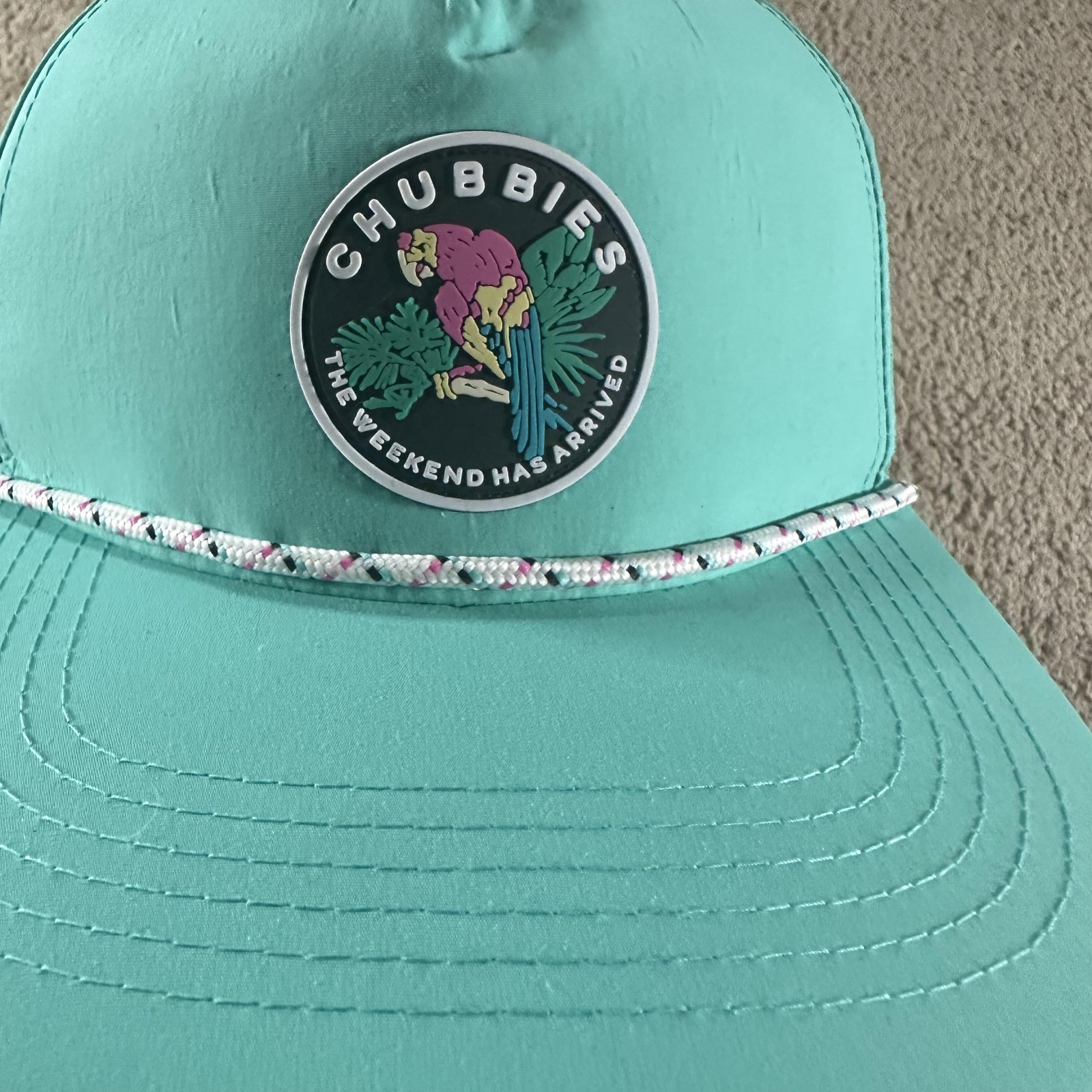 Chubbies Hat Cap Snap Back Parrot Patch Nylon Wee… - image 6