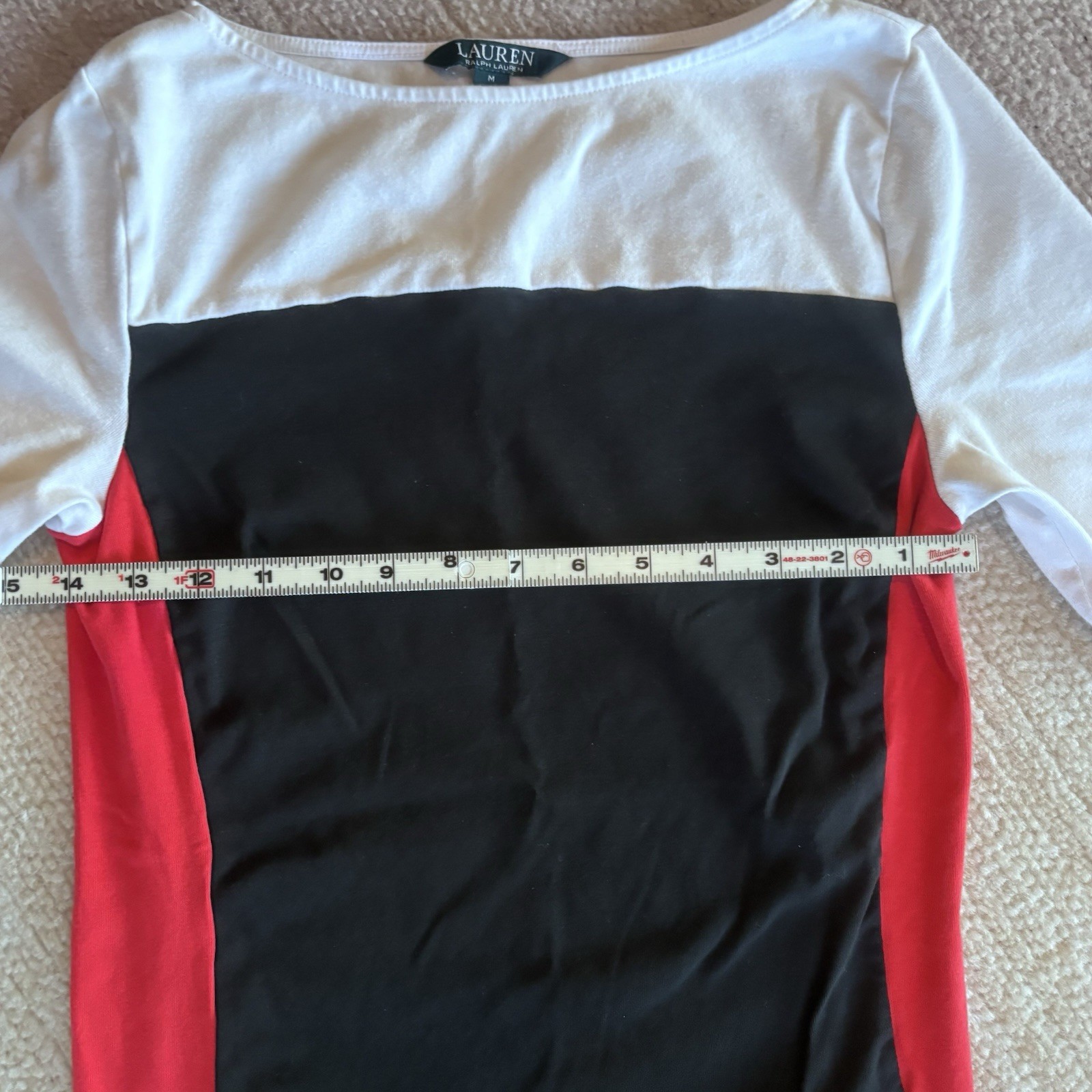 Ralph Lauren Classic Basic Color Block White Blac… - image 7