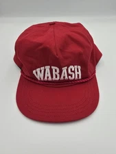 Wabash Hat Red Cap Snapback Unionwear Made in USA