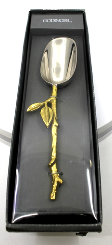 Godinger Leaf Design Ice Scoop 2 Tone 8.25"in #9480 - 第 2/7 張圖片