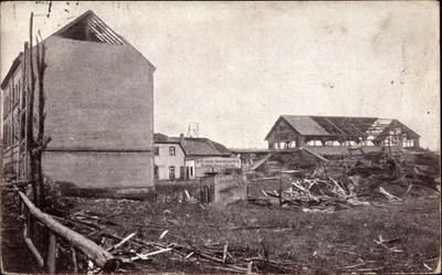 Ak Chemnitz in Sachsen, Zerstörte Gebäude, Sturmkatastrophe 1916 - 3390241