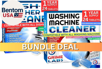 #ad Washing Machine amp; Dishwasher Cleaner Tablets Bundle – 12 Month Supply Deep Cle $41.00