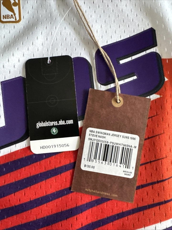 Steve Nash Phoenix Suns Mitchell & Ness NBA Rookie 1996-1997 Authentic Jersey - Image 3 of 4
