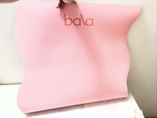 OPEN BOX READ Bala The Wavy Mat in Blush Yoga Map 5mm Non-Slip Antimicrobial