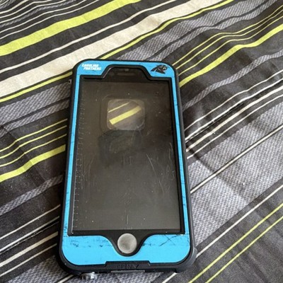 Skinit Carolina Panthers Full Body Rugged Blue Patterned Case for iPhone 6