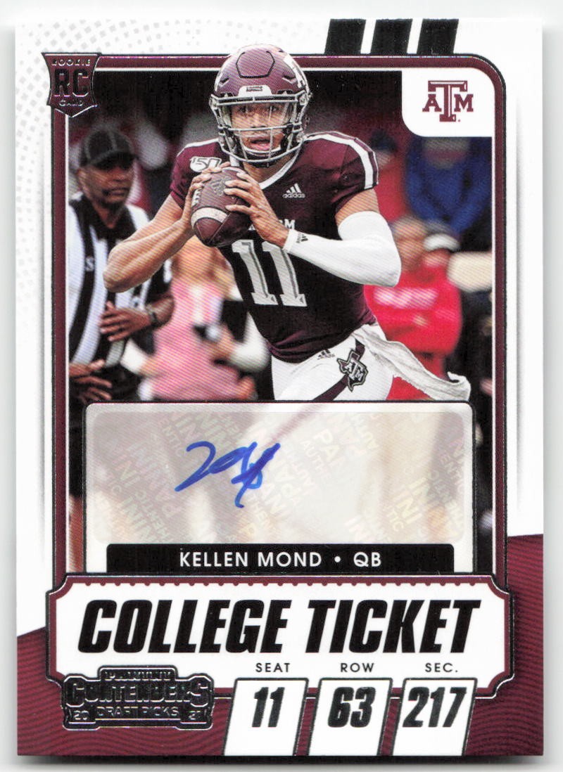 2021 Panini Contenders Draft Picks #127 Kellen Mond Autograph