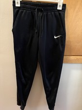 Nike Dri-FIT Boys Black Jogger Pants M Drawstring Elastic