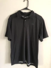 The North Face Black Polo Shirt Active Tech Top Size Large