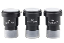Telescope Barlow Lenses Kit 2X-3X-5X, 1.25 Inch Telescope Accessory, Fully Me...